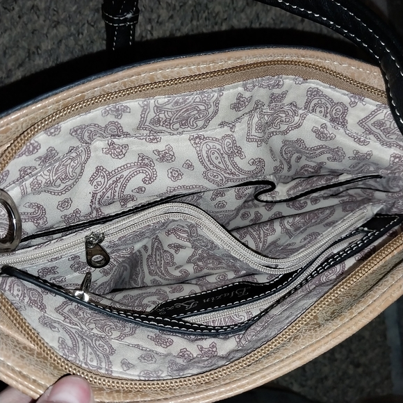 Blazin Roxx Cross Body Purse Handbag Rhinestones & Rope Style Scroll Design - Picture 4 of 4